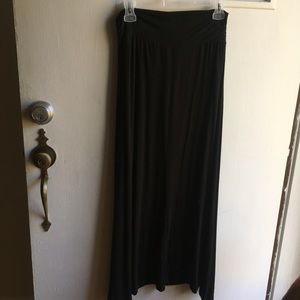 Black maxi skirt